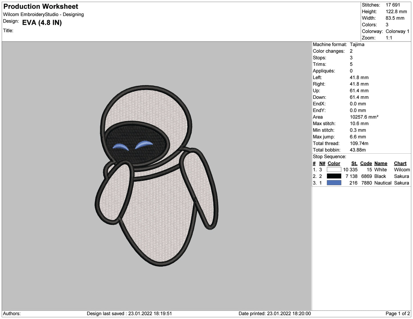 Eva Embroidery v2 Design Files - 4 Size's