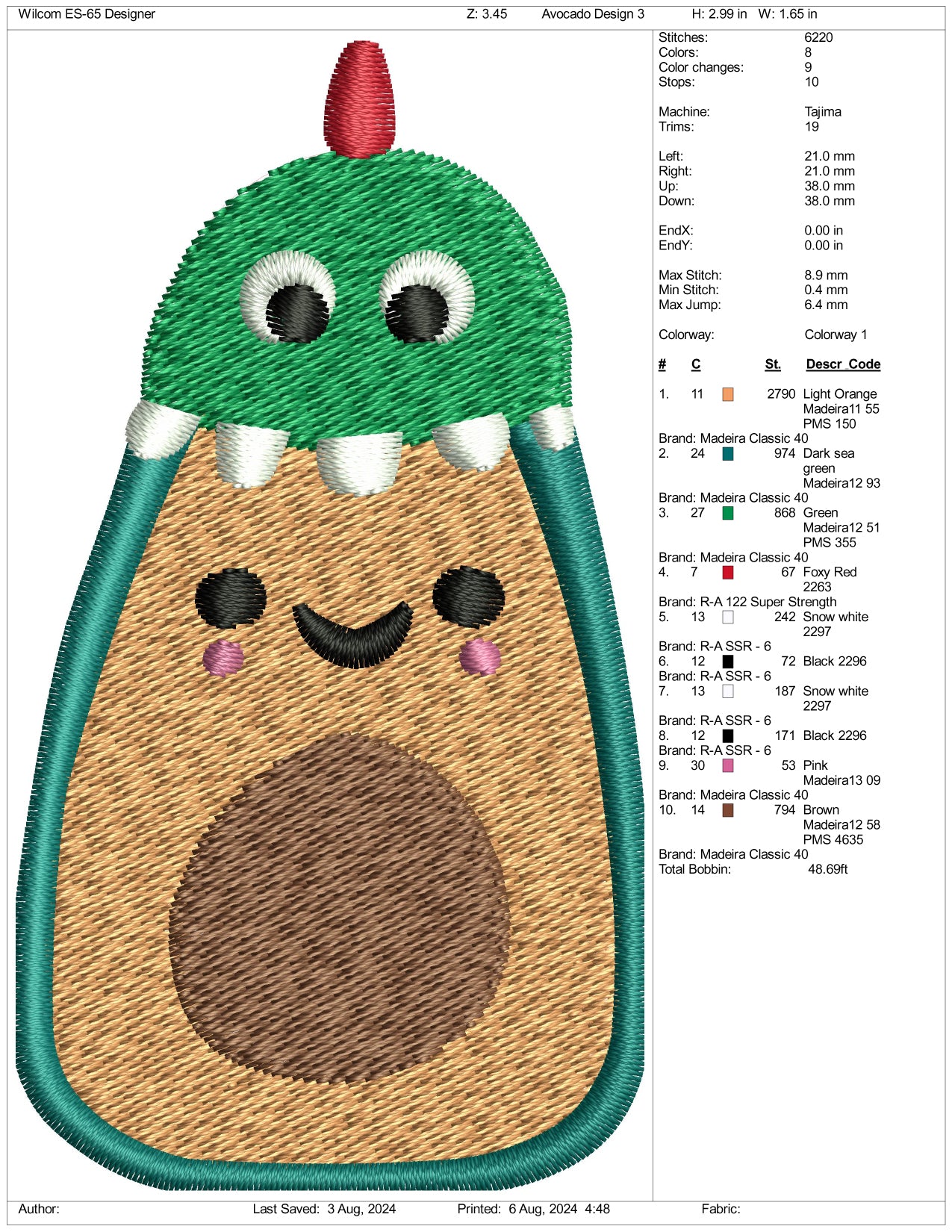 Archivos de bordado para el comedero de Baby Monster (3 tamaños)