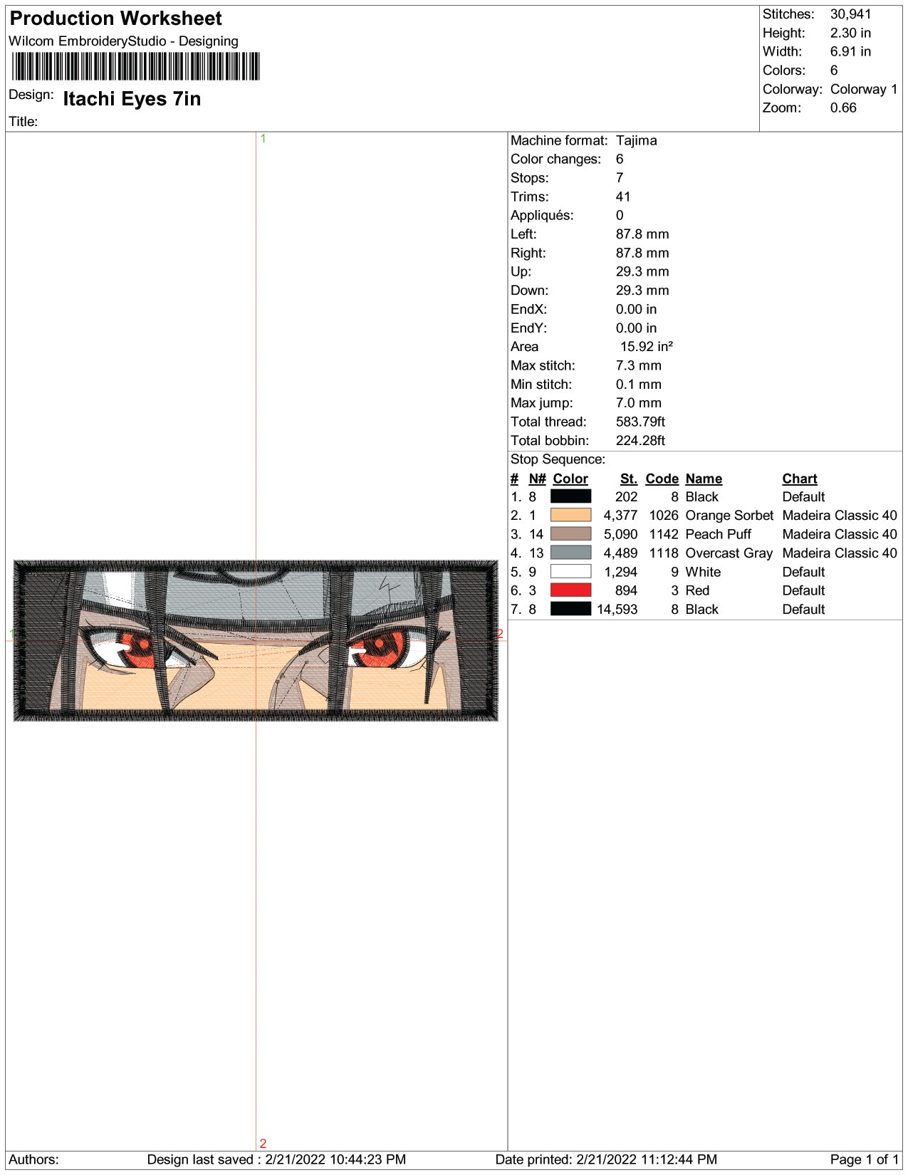 Itachi Uchiha Eyes v3 Swoosh Embroidery Design Files - 3 Size's