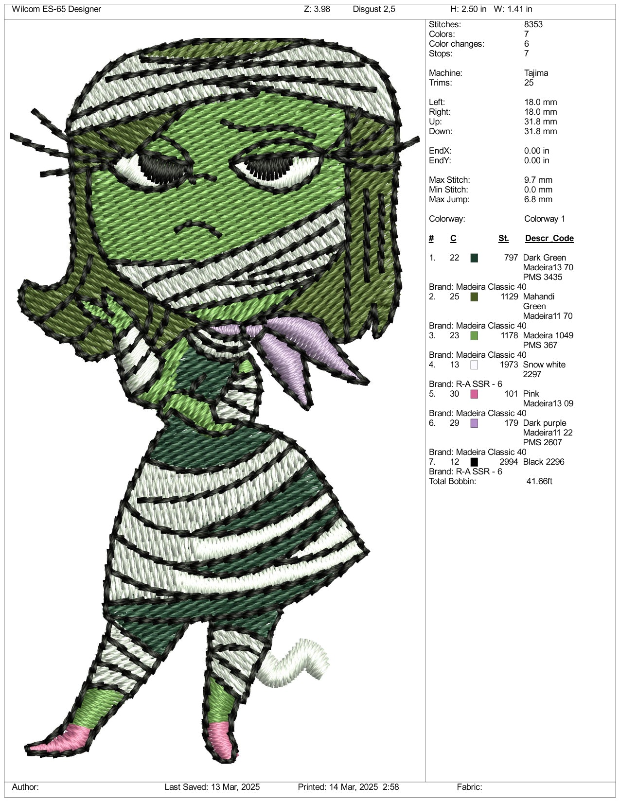 Halloween Disgust Embroidery Files - 3 Size's
