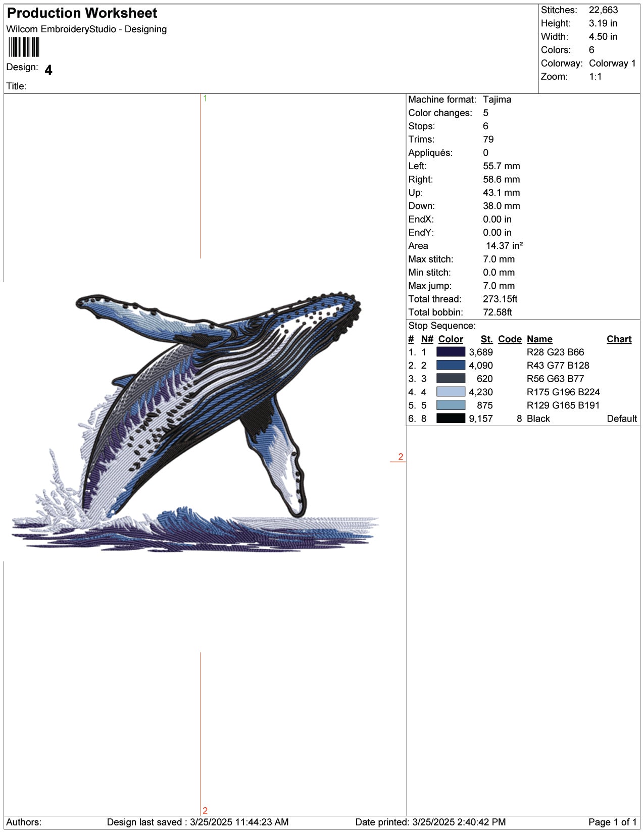 Dolphin Sewing Embroidery Design Files - 9 Size's