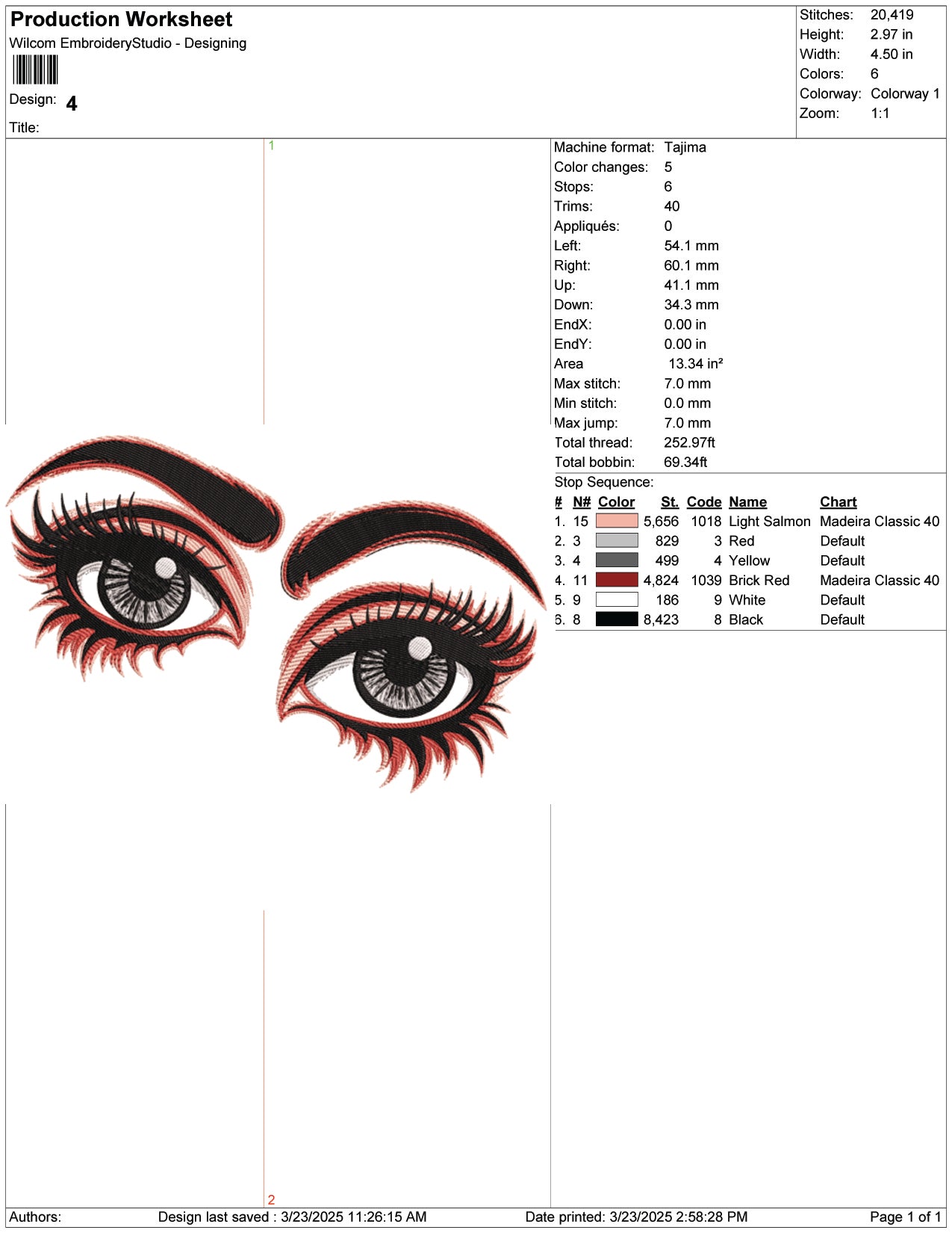 Eyes of Mystery Embroidery Design Files - 9 Size's