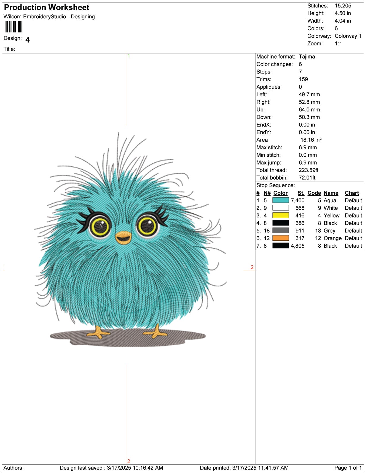 Fluffy Featherball Embroidery Design Files - 9 Size's