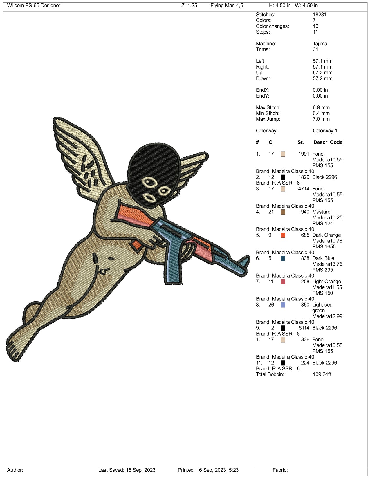 Archivos de diseño de bordado de caucho desnudo - 3 tamaños