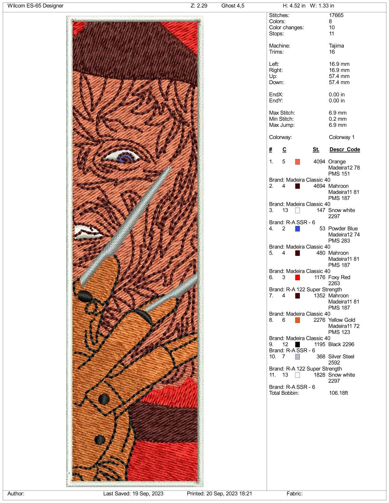 Halloween Ghost v7 Embroidery Design Files - 3 Size's