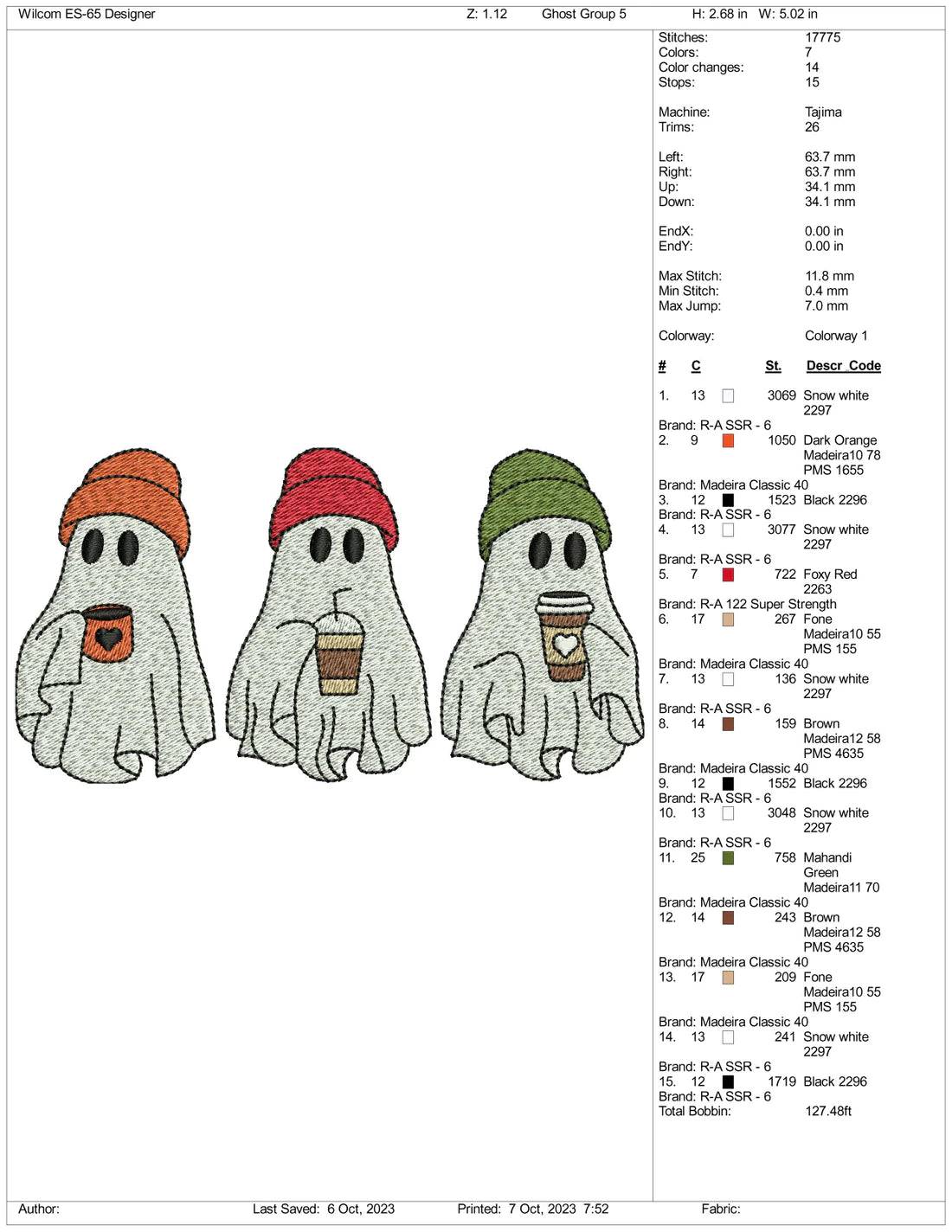 Halloween Embroidery Pack 9 Designs