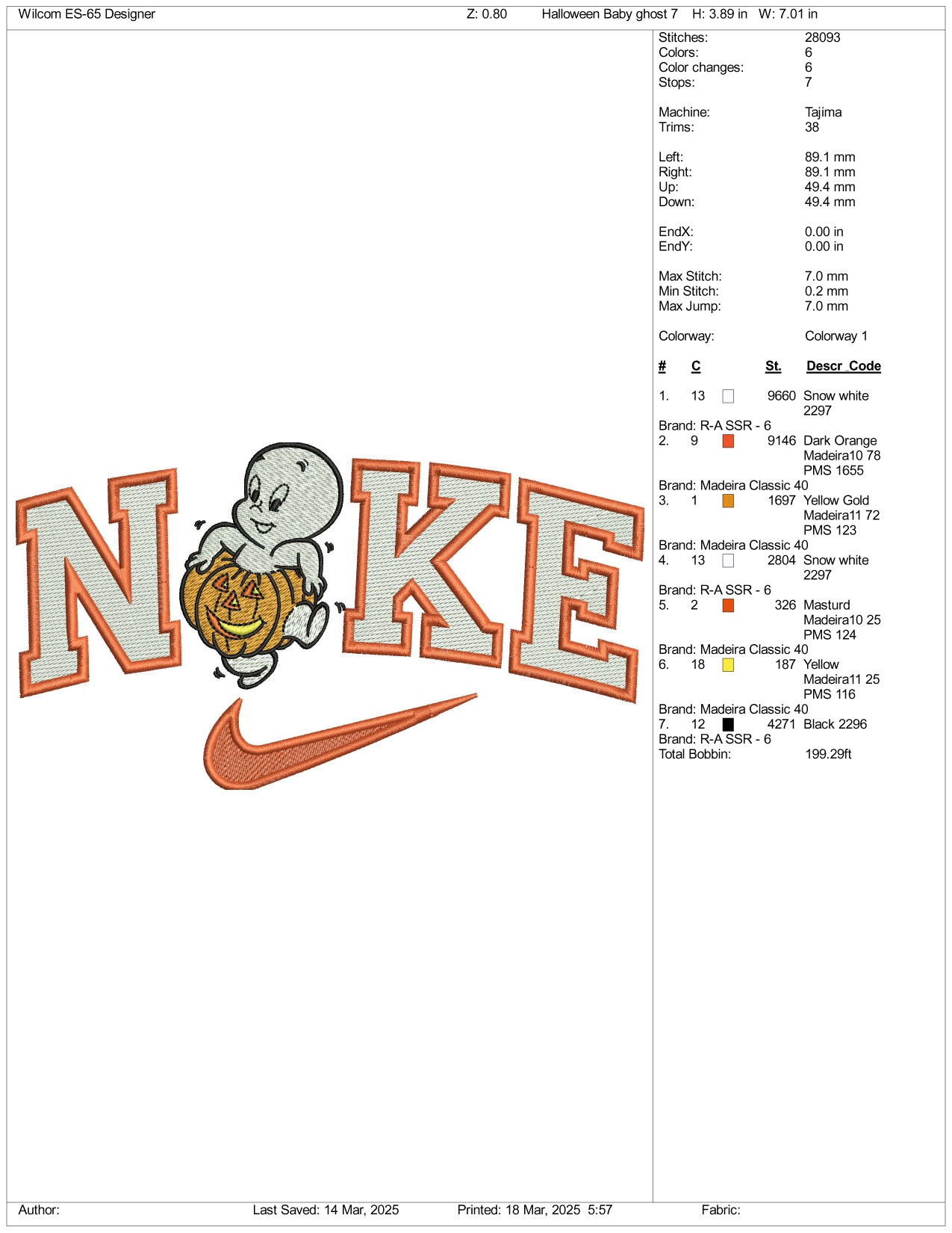 Nike Casper Embroidery Files - 3 Size's
