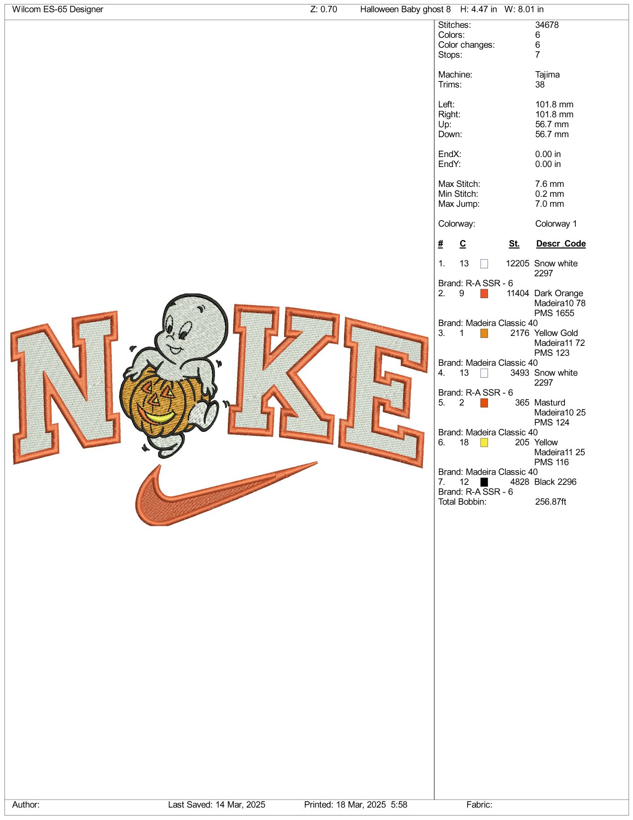 Nike Casper Embroidery Files - 3 Size's