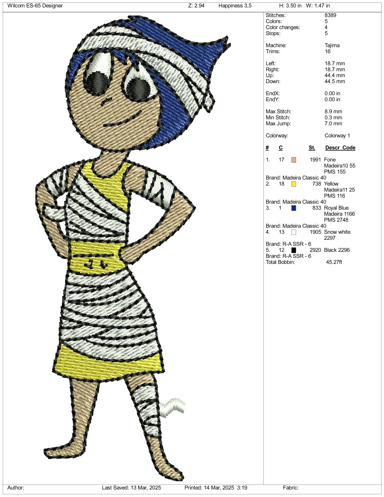 Halloween Joy Embroidery Files - 3 Size's