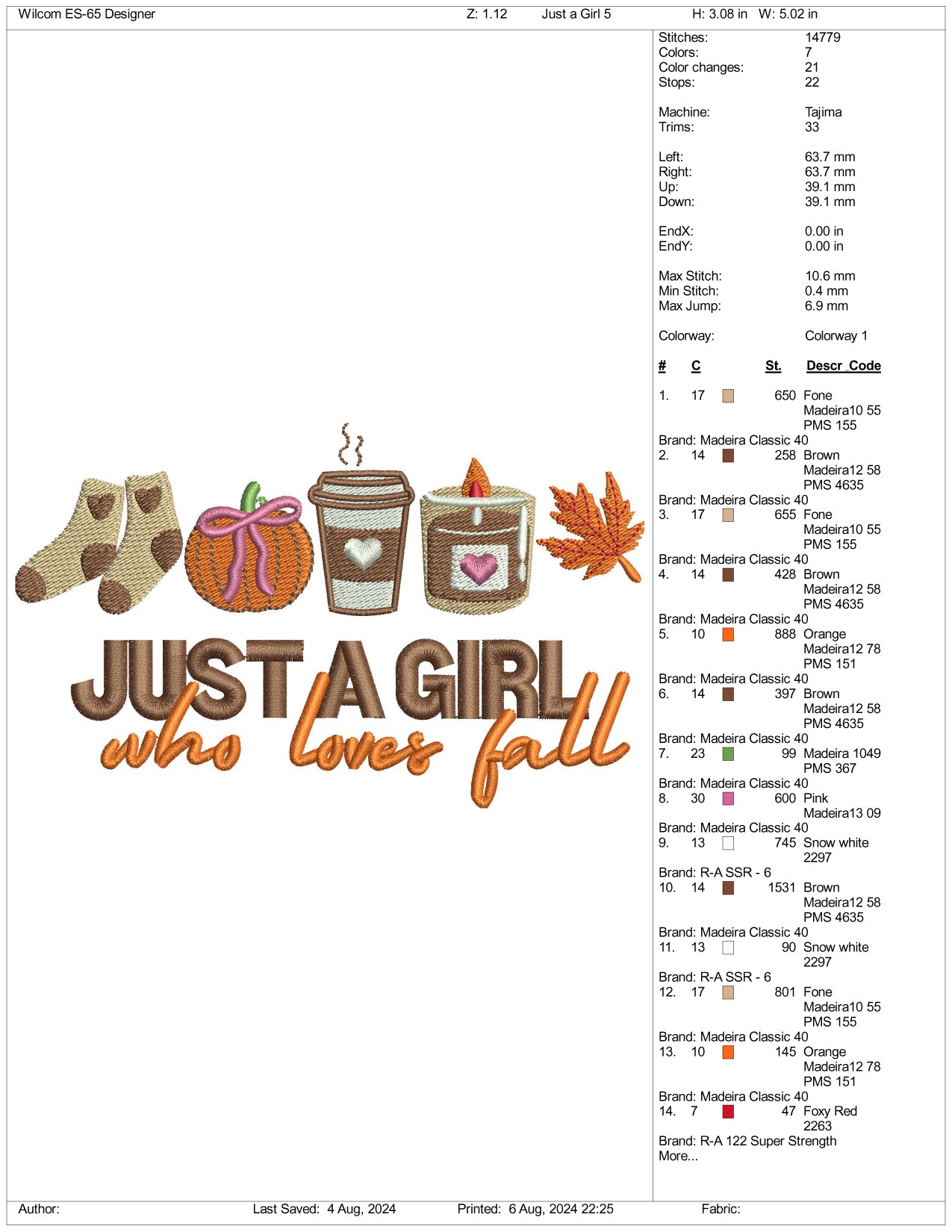 Just A Girl Embroidery Files - 3 Size's