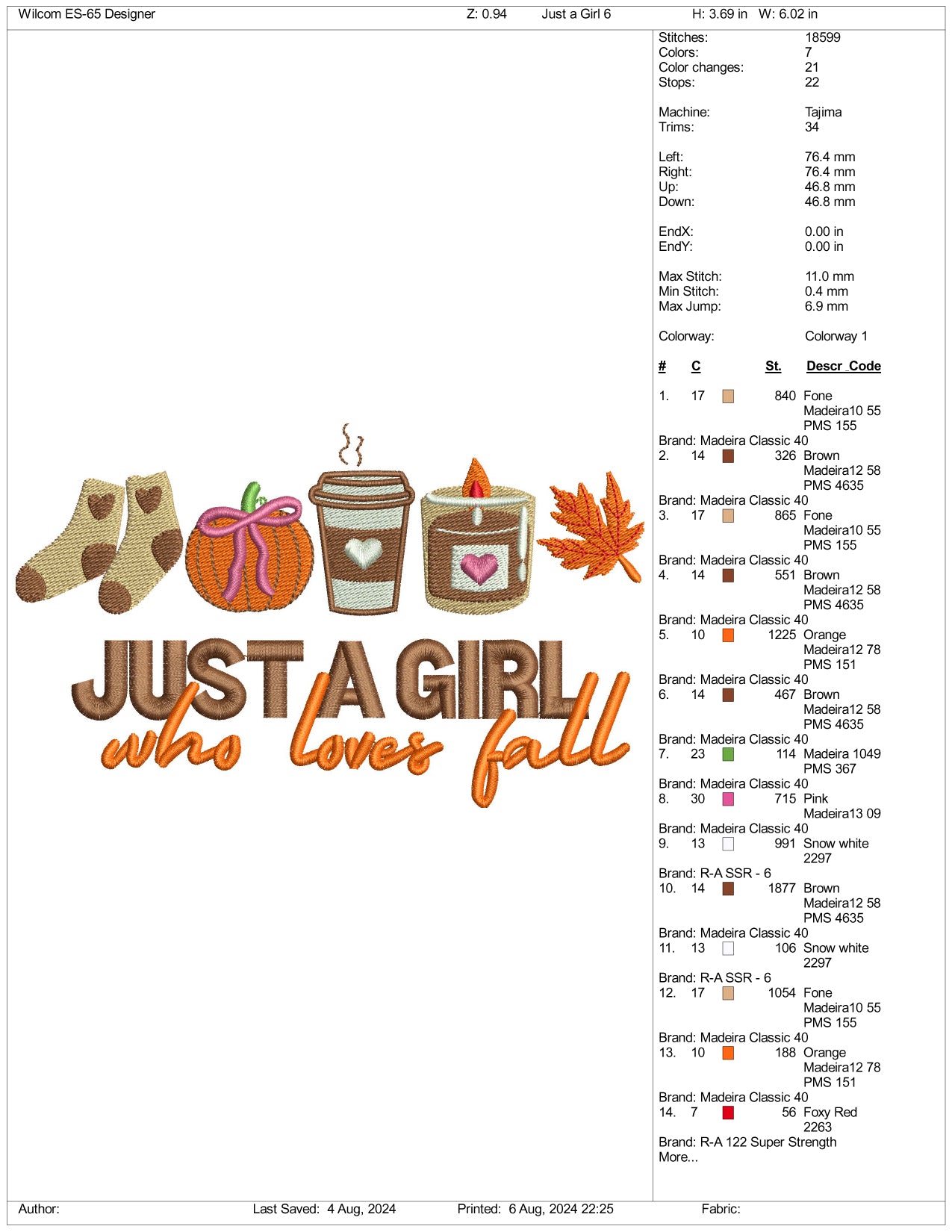 Just A Girl Embroidery Files - 3 Size's