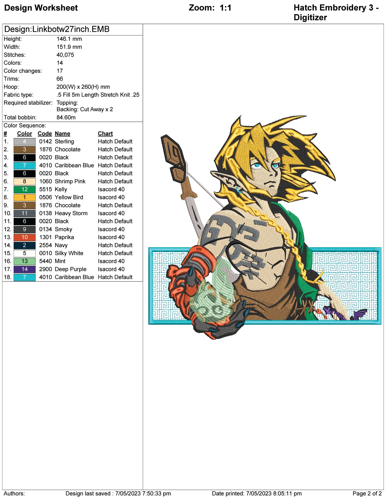 Ryo Embroidery Design Files - 4 Size's