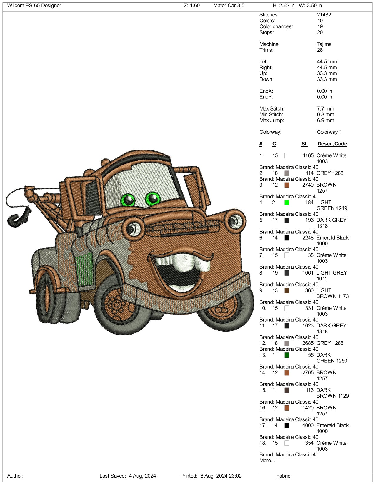 Mater v2 Embroidery Design Files - 3 Size's