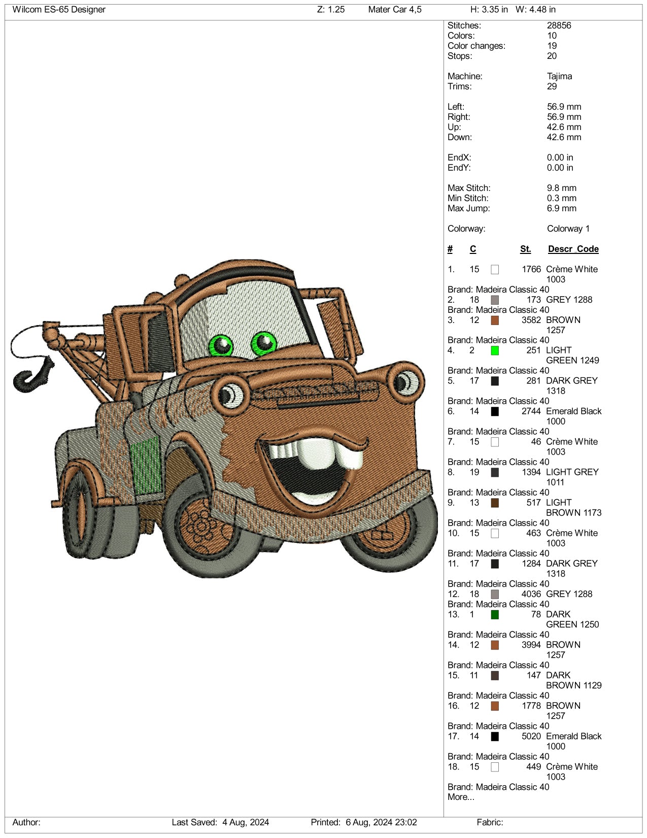 Mater v2 Embroidery Design Files - 3 Size's