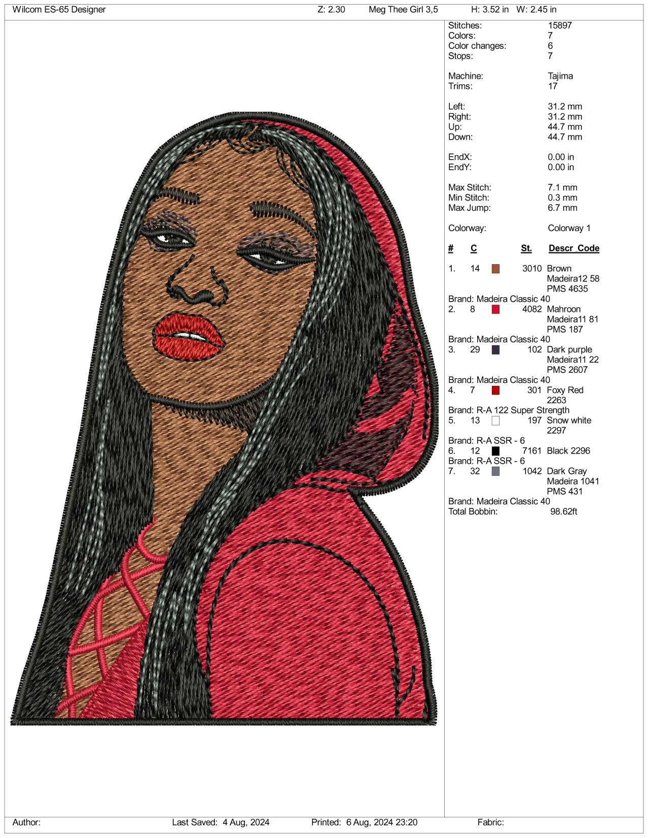 Otanwa Embroidery Files - 3 Size's