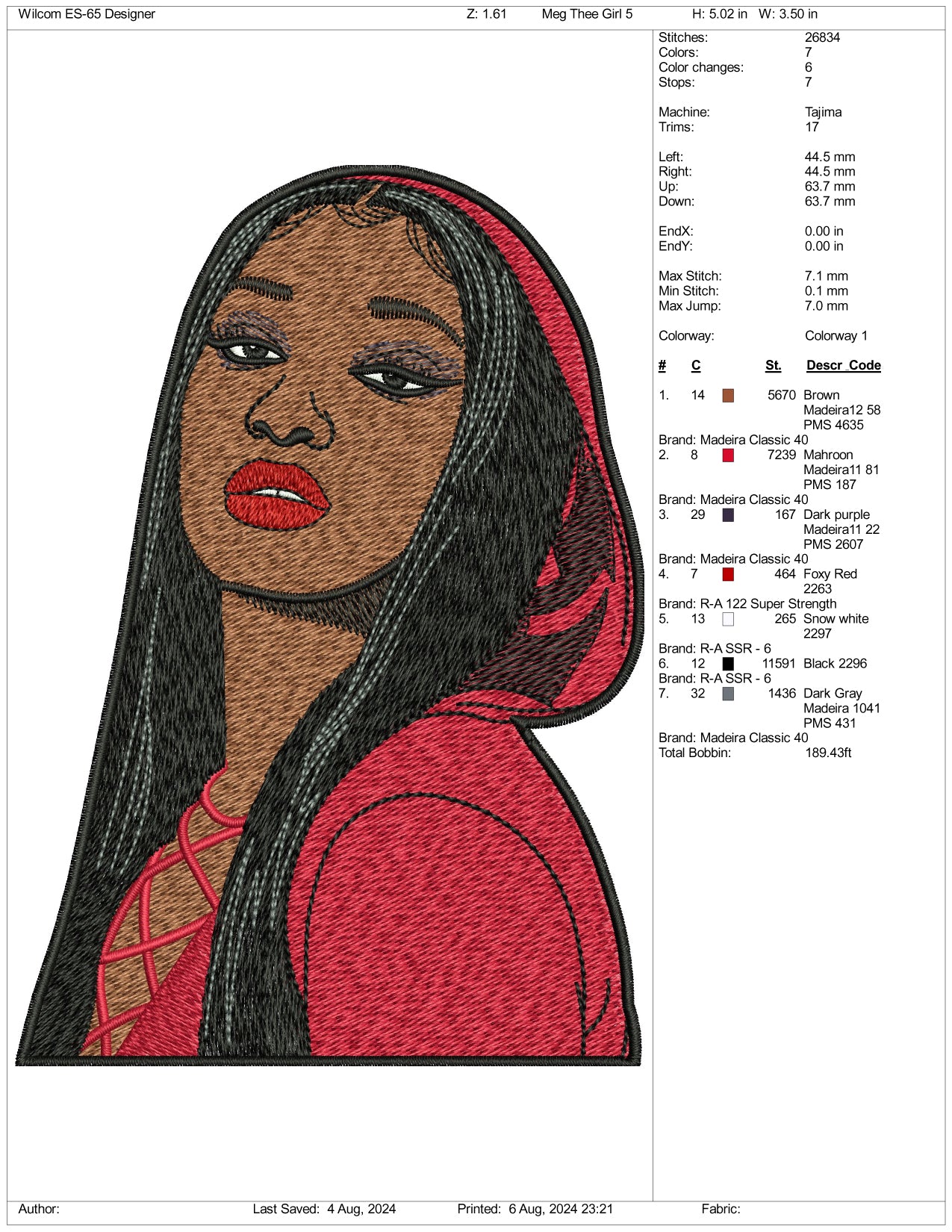 Otanwa Embroidery Files - 3 Size's