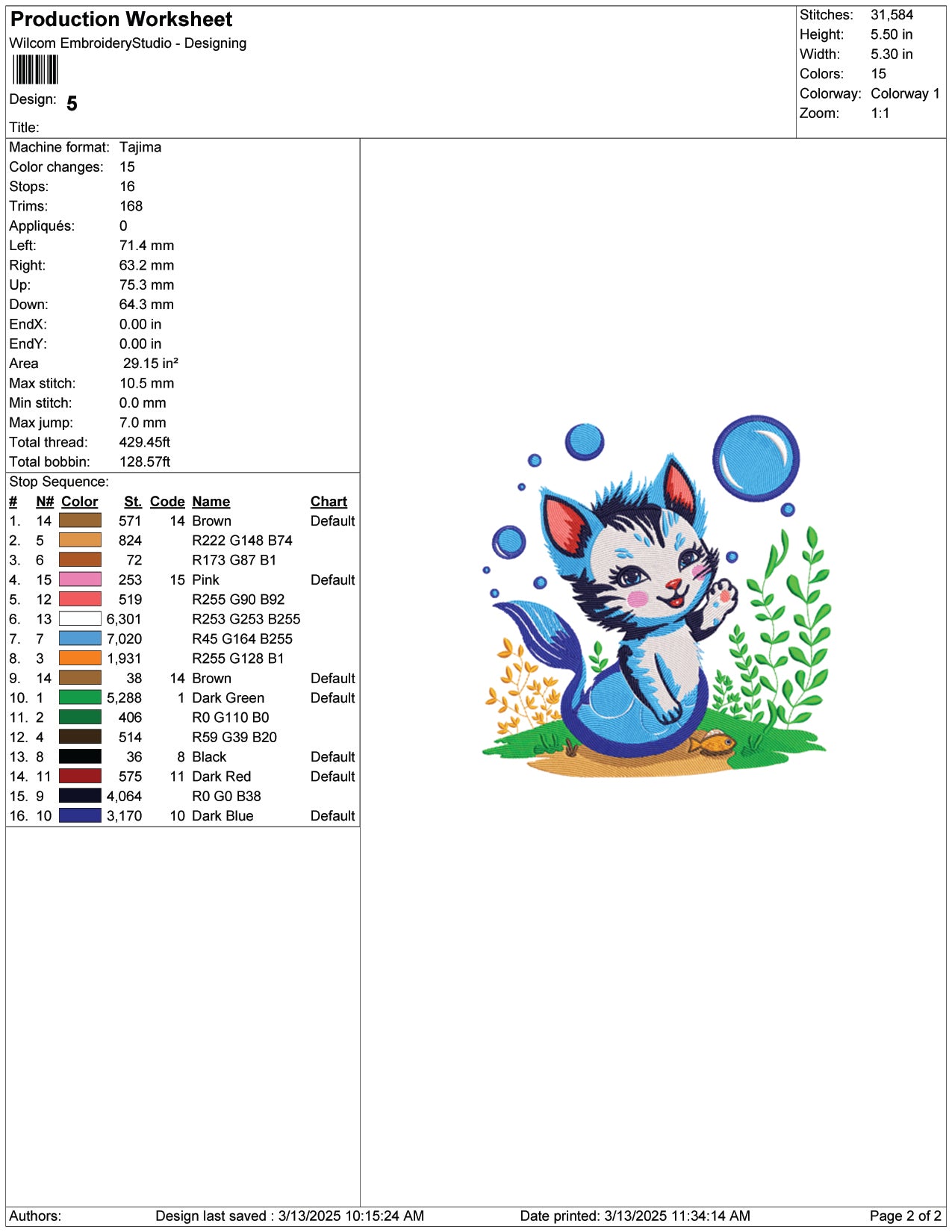 MerKitty Adventure Embroidery Design Files - 9 Size's