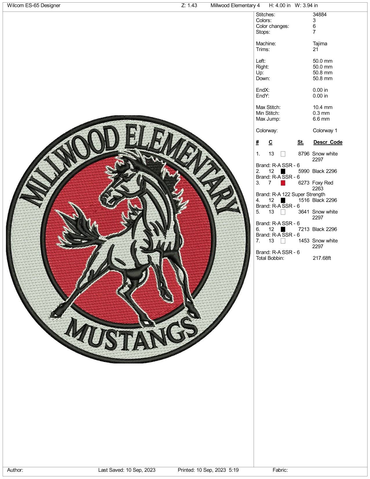 Horse Embroidery Design Files - 3 Size's
