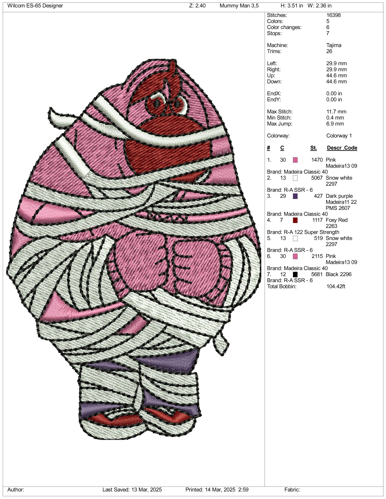 Halloween Embarrassment Embroidery Files - 3 Size's