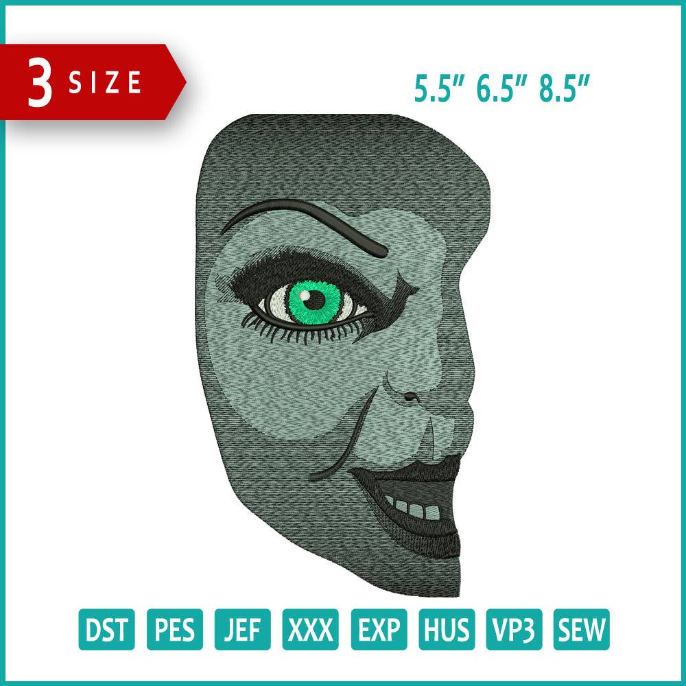 Bride Of Chucky Embroidery Design Files - 3 Size's