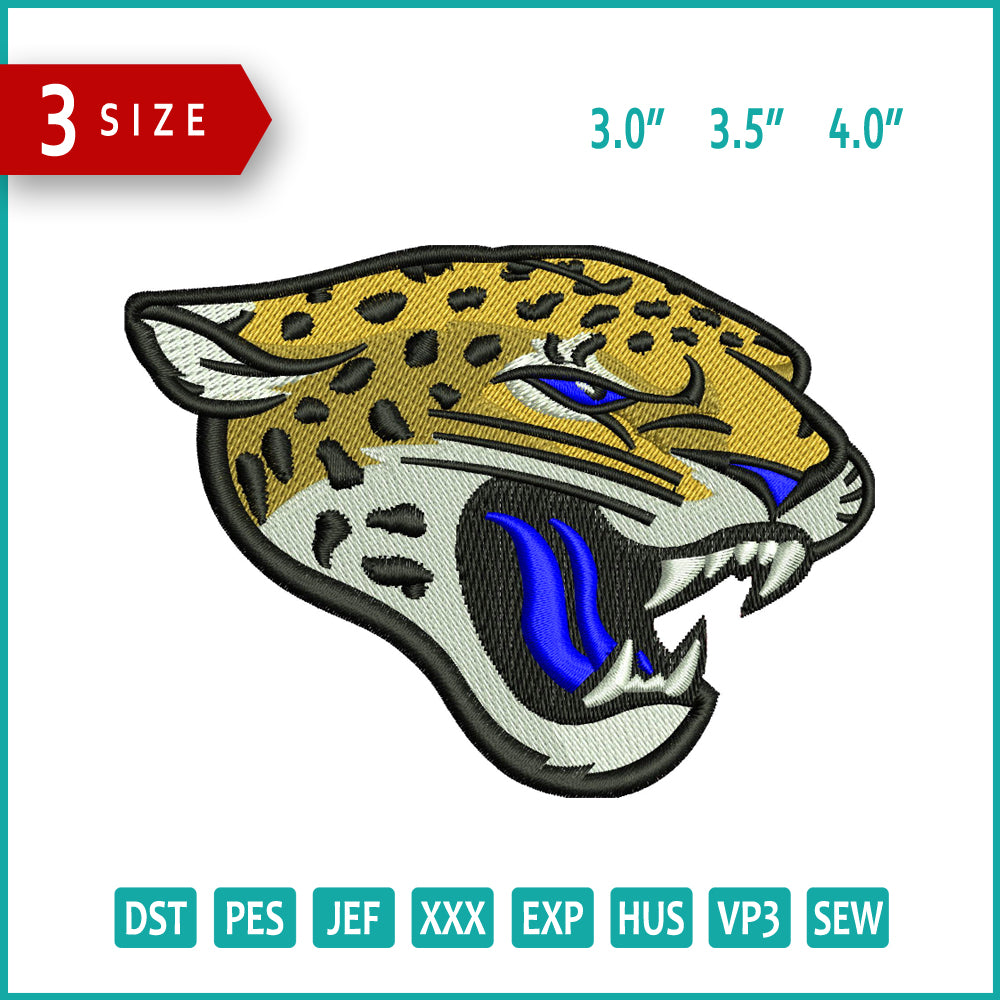 Roar Tiger Face v2 Embroidery Files - 3 Size's