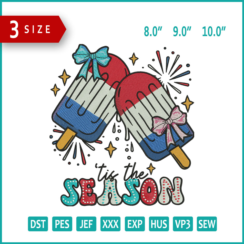 Archivos de bordado "Tis The Season" - 3 tamaños