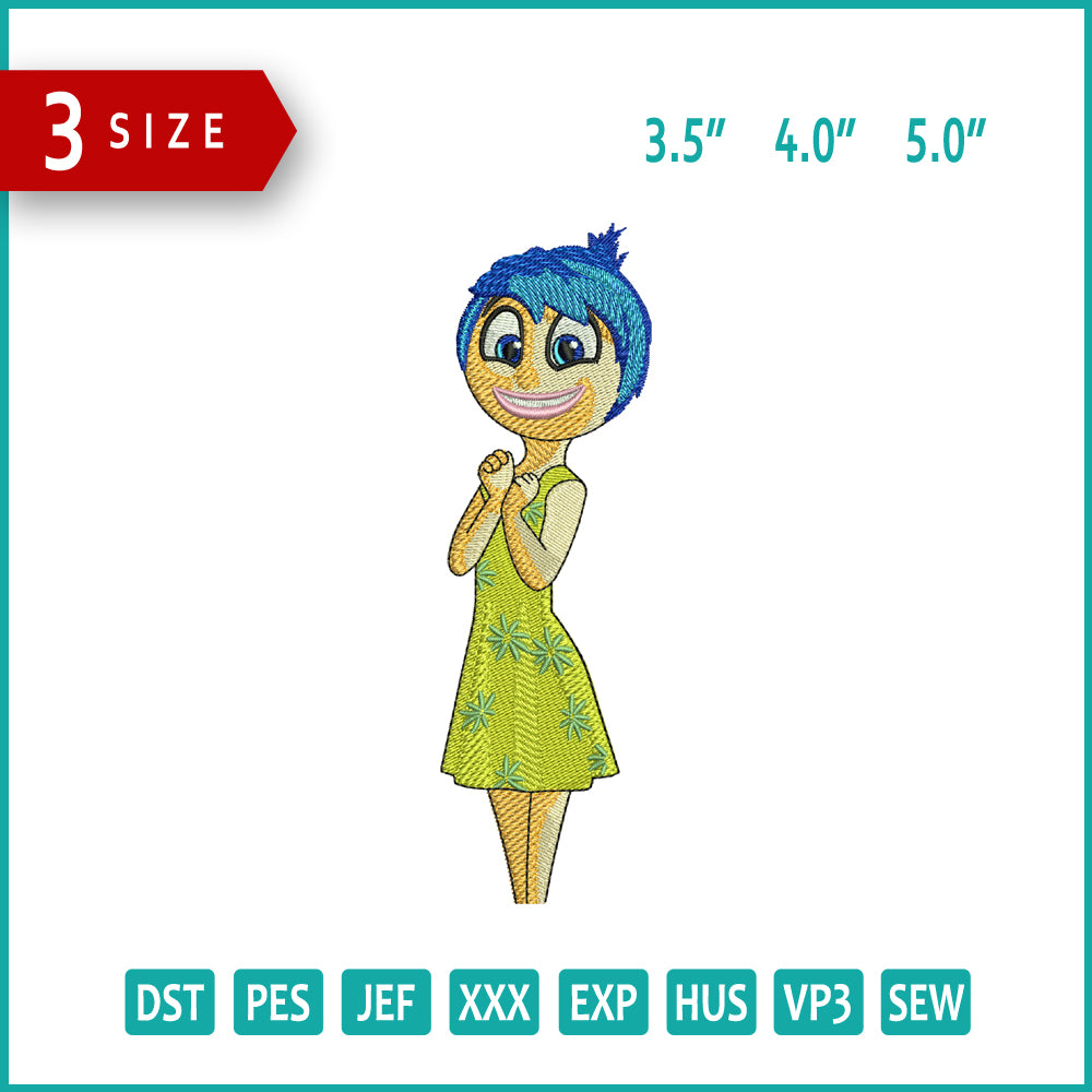 Joy Embroidery Files - 3 Size's