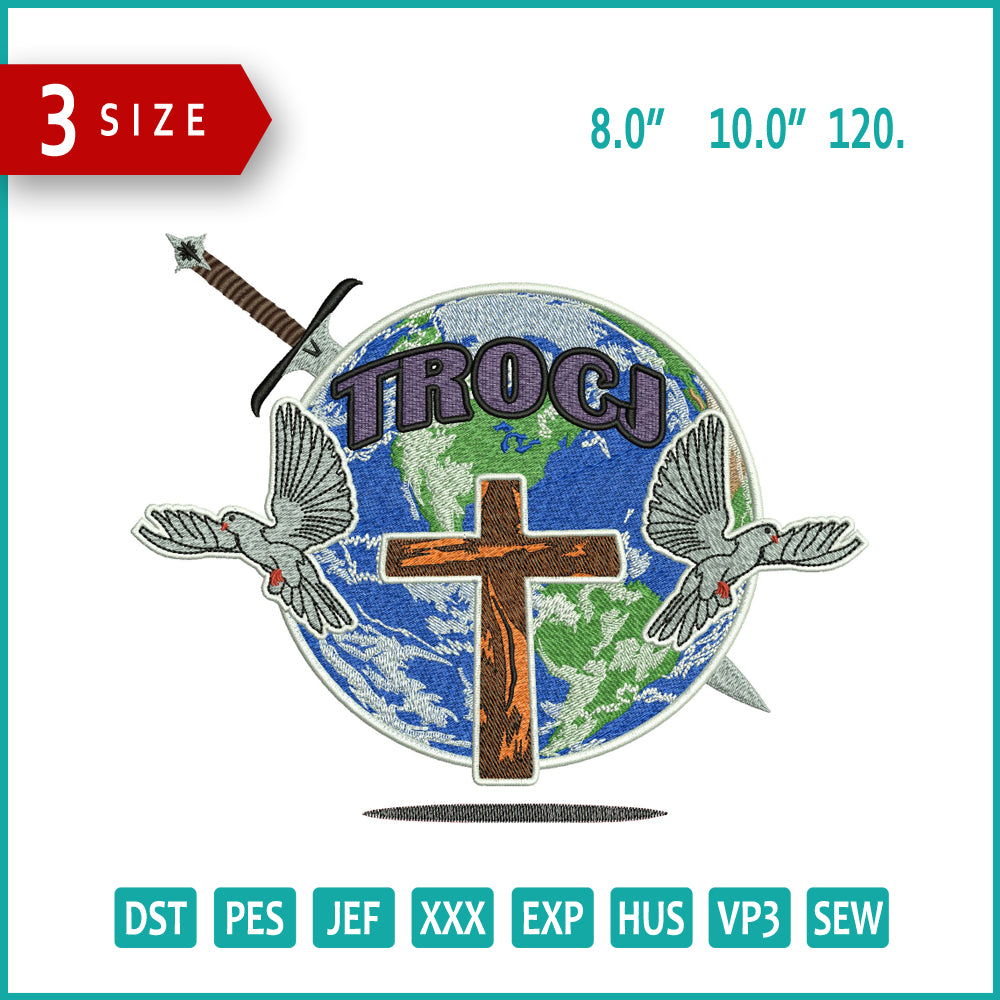 Archivos de bordado TROCJ World Birds - 3 tamaños