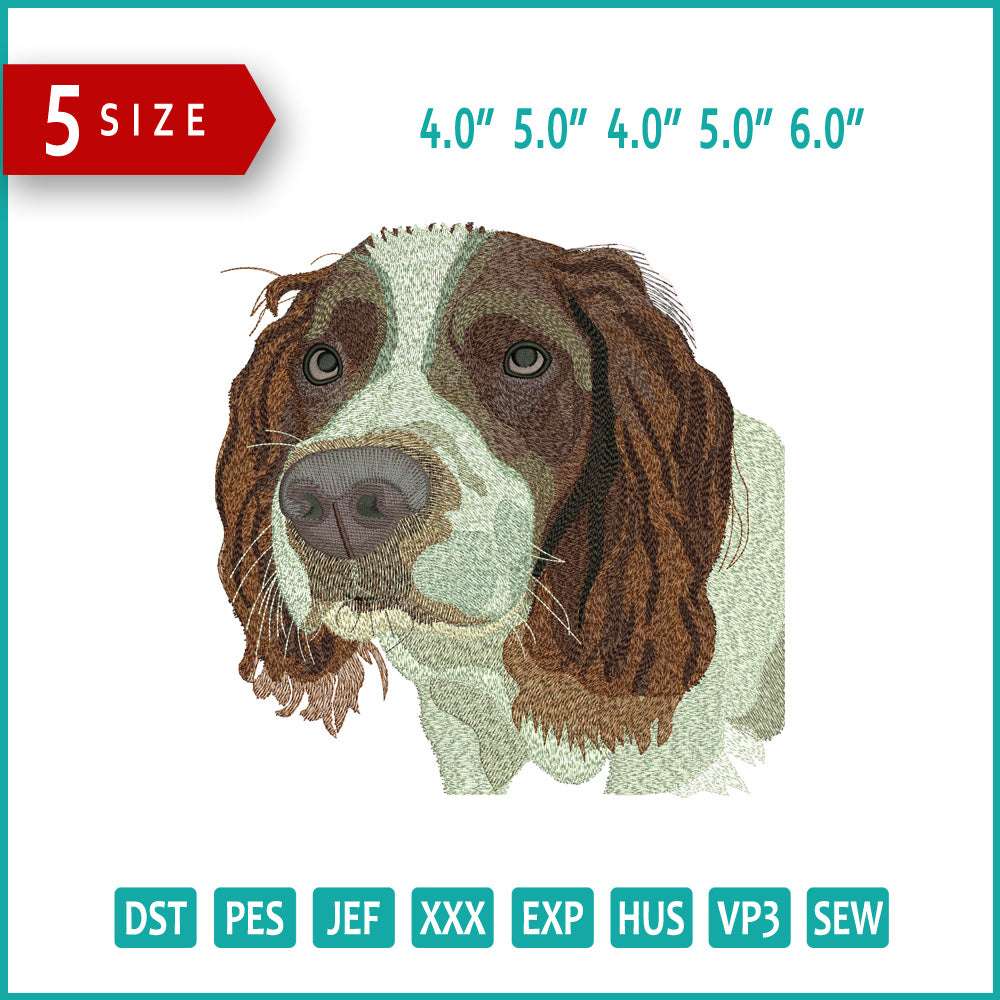 Dog v15 Embroidery Design Files - 3 Size's