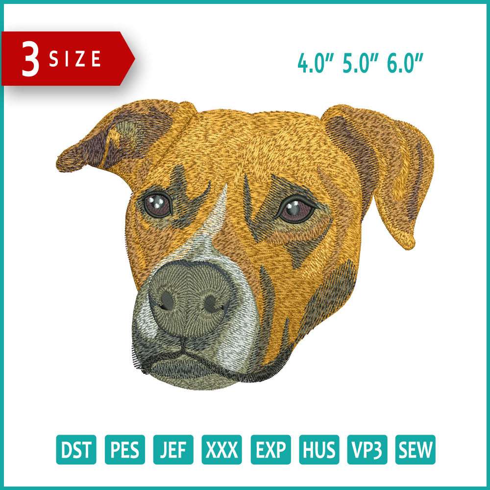 Dog v11 Embroidery Design Files - 3 Size's