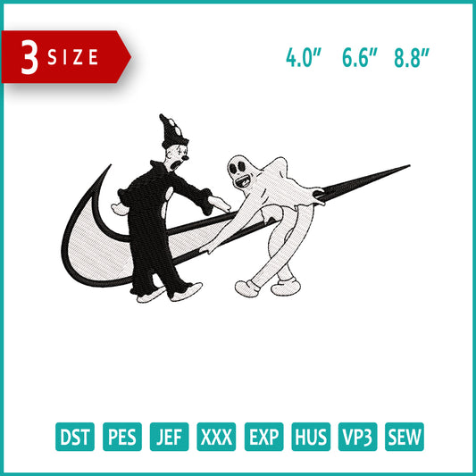 Nike Koko Swoosh Embroidery Design Files - 3 Size's