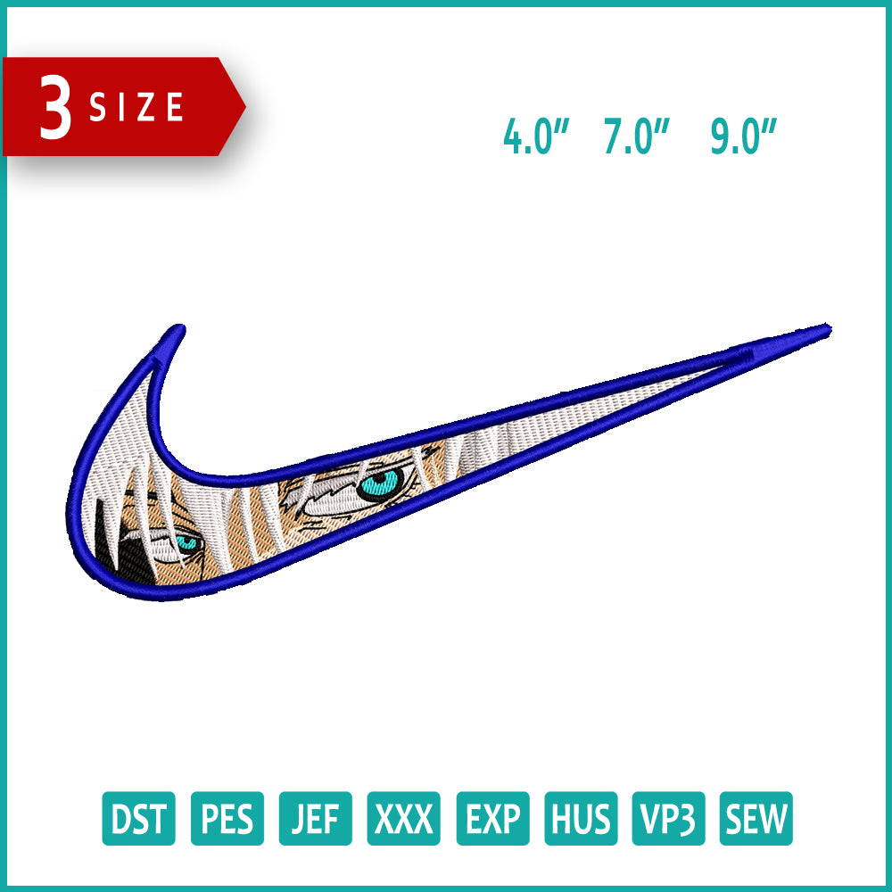 Izuku Midoriya Swoosh v2 Embroidery Design Files - 3 Files