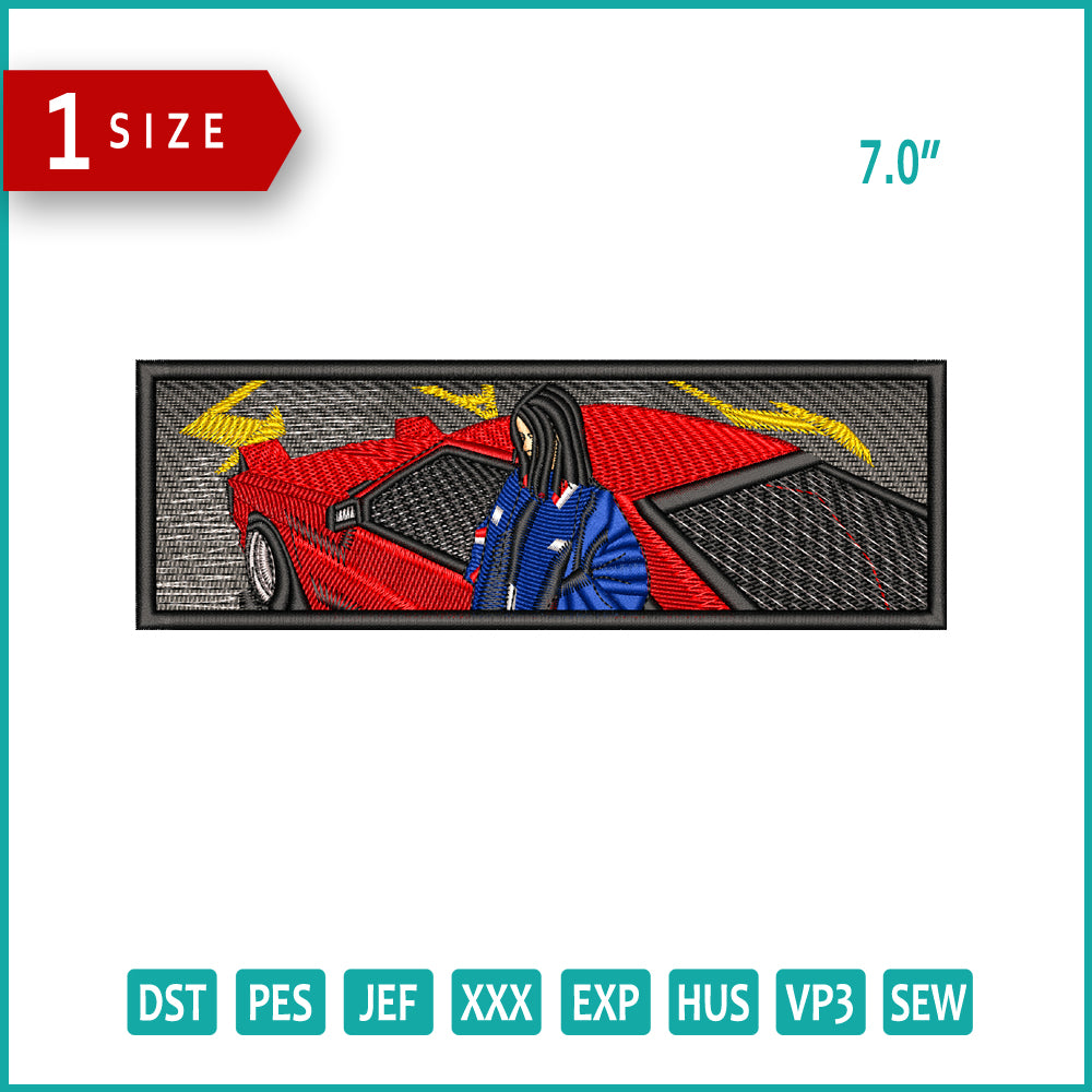 Late Night Ride Embroidery Design Files - 1 Size