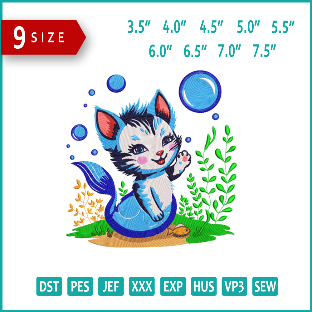 MerKitty Adventure Embroidery Design Files - 9 Size's