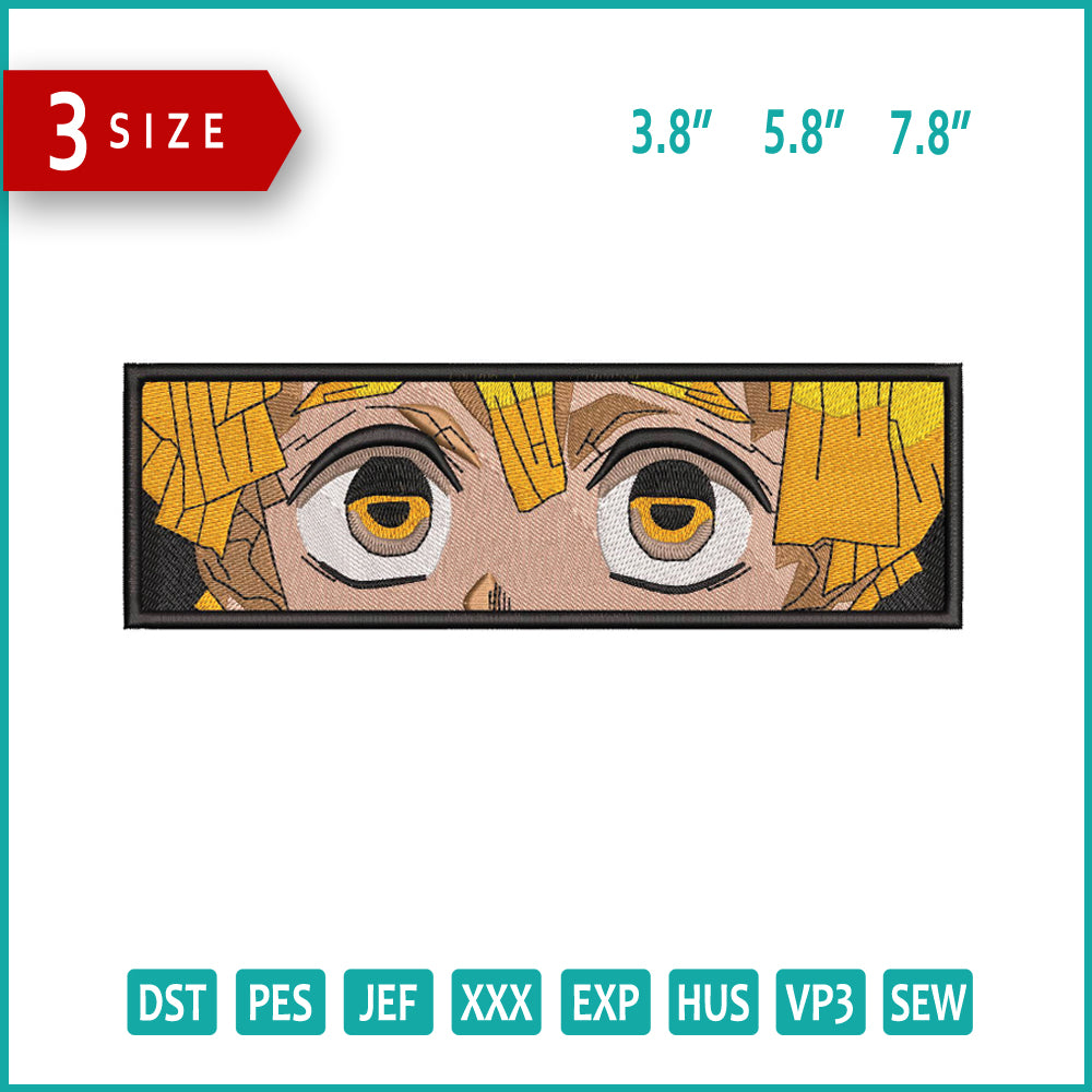 Zenitsu Agatsuma v6 Embroidery Design Files - 3 Size's
