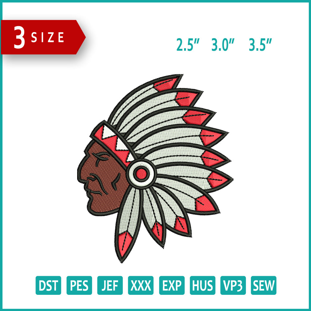 North Knox Warriors Embroidery Design Files - 3 Size's