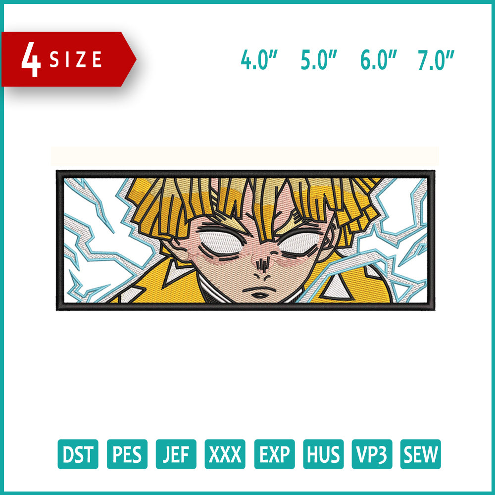 Zenitsu Agatsuma v5 Embroidery Design Files - 4 Size's