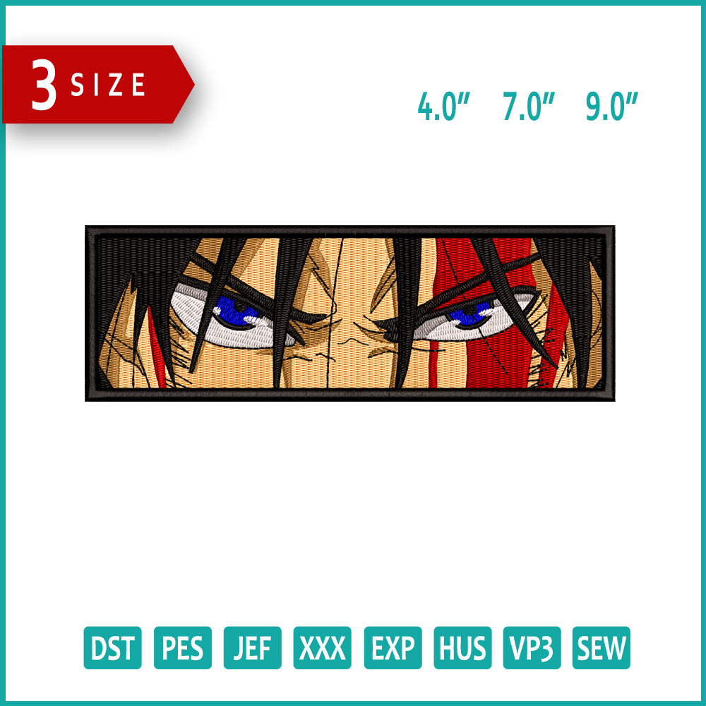 Megumi Eyes Embroidery Design Files - 3 Size's