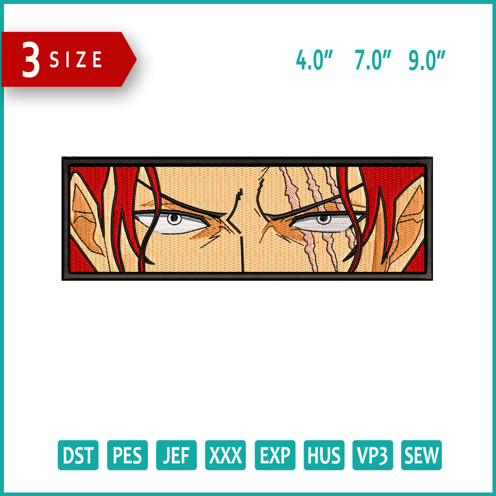 Akagami Shanks Eyes Embroidery - 3 Size's