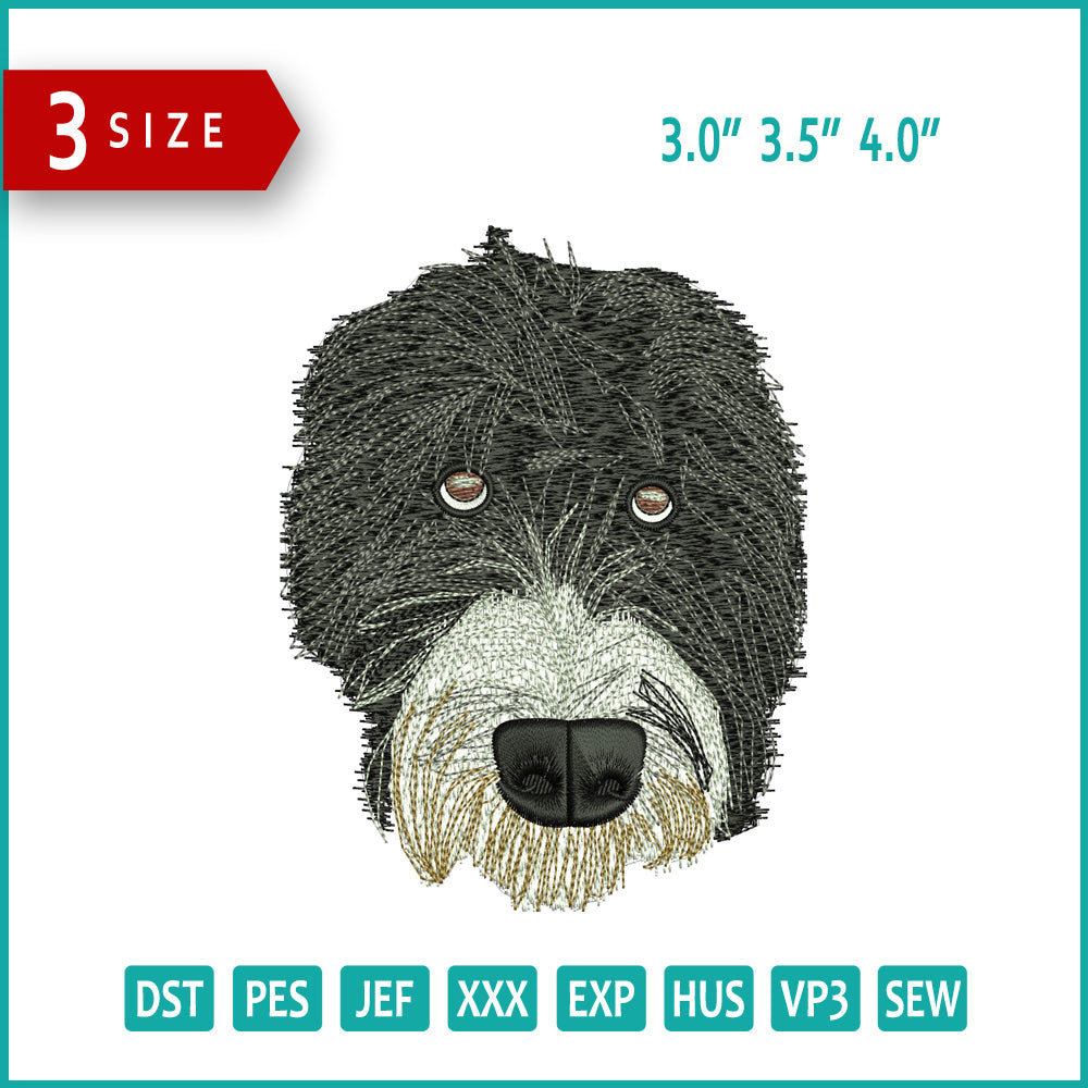 Dog v24 Embroidery Design Files - 3 Size's
