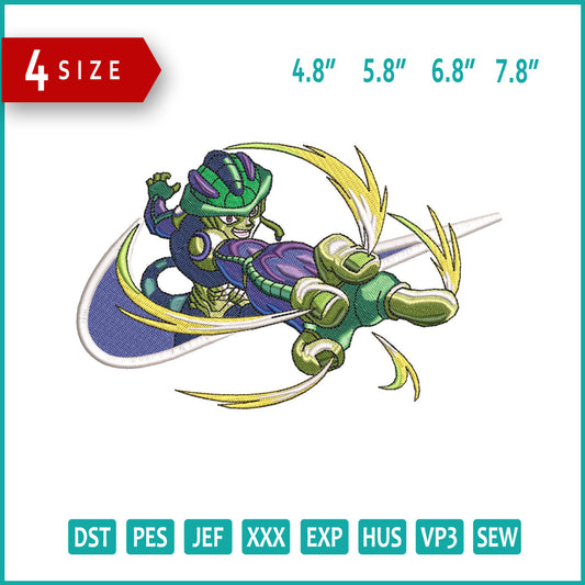 Meruem Swoosh Embroidery Design Files - 4 Size's