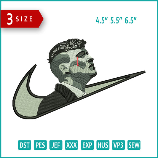 Thomas Shelby Swoosh Embroidery Design Files - 3 Sizes