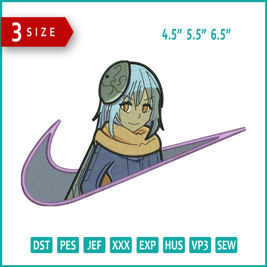 Rimuru Tempest Swoosh Embroidery Design Files - 3 Sizes