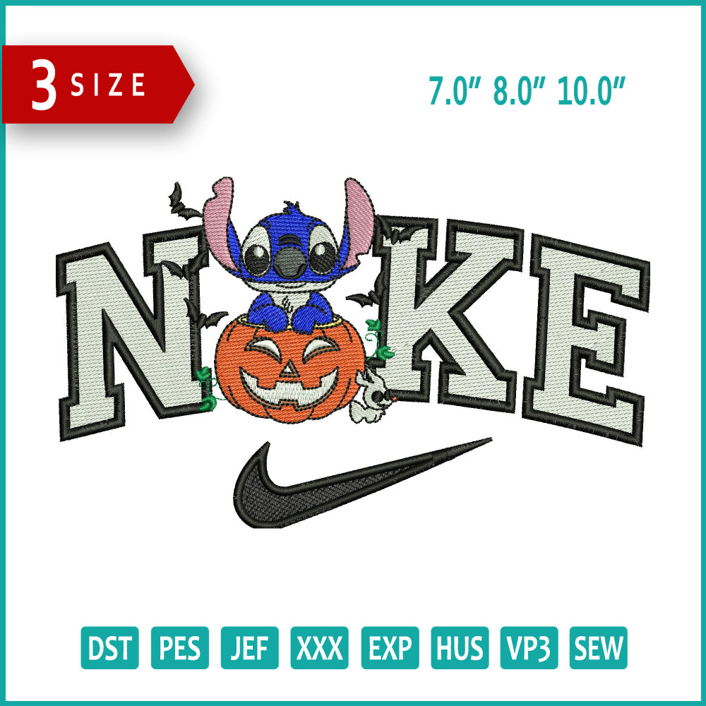 Archivos de bordado Nike Stitch In The Pumpkin (3 tamaños)