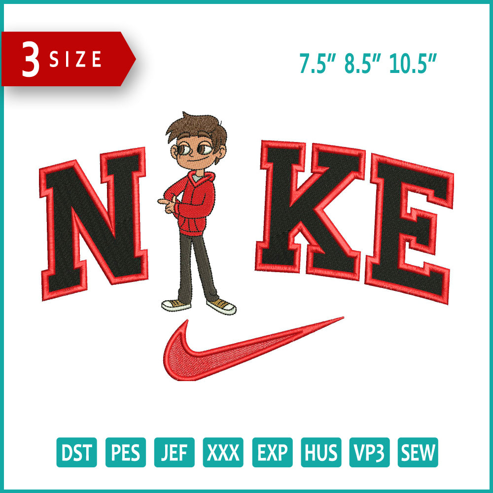 Archivos de diseño de bordado de Nike Marco Díaz - 3 tamaños