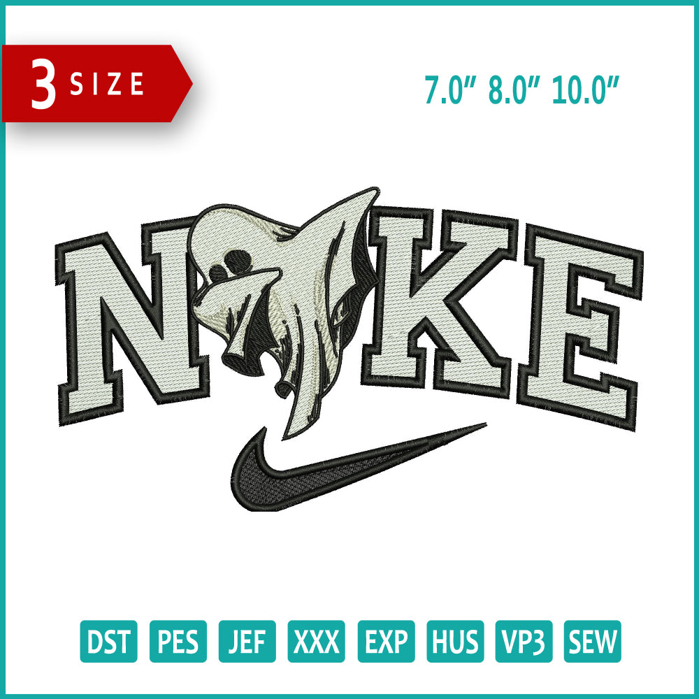 Nike Ghost Dab Embroidery Files - 3 Size's