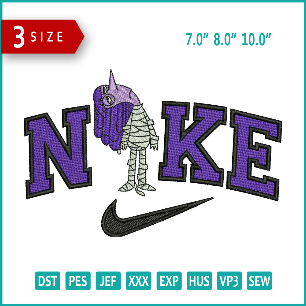 Nike Halloween Ennui Embroidery Files - 3 Size's