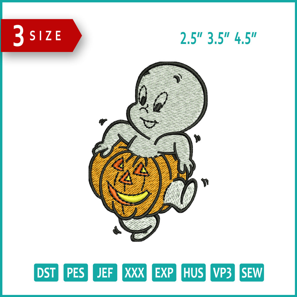 Casper Embroidery Files - 3 Size's