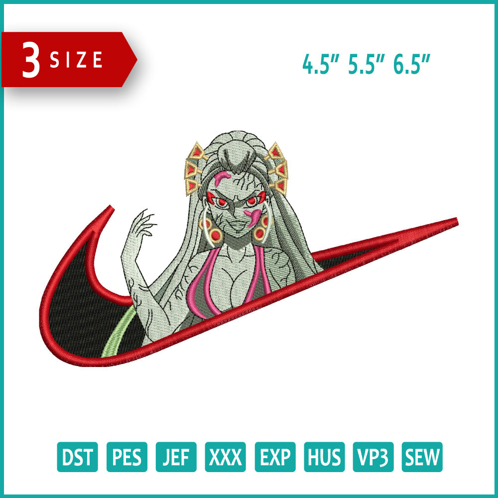 Archivos de diseño de bordado Daki Swoosh - 3 tamaños