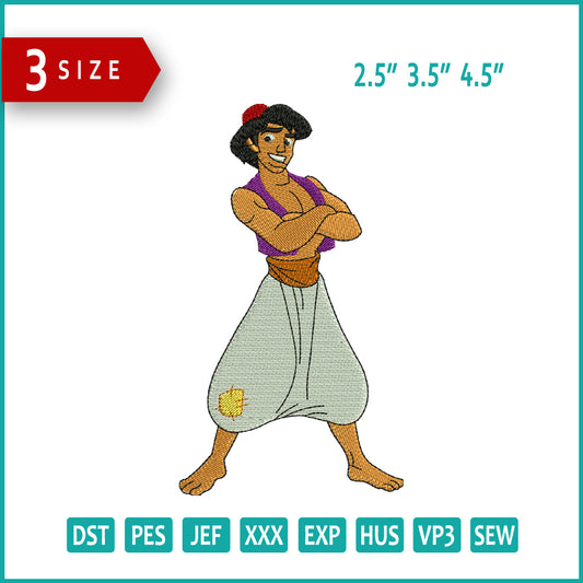 Aladdin Embroidery Design